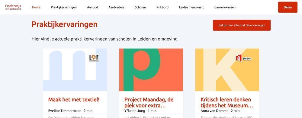 Sessie platform Onderwijs in de Leidse regio: een terugblik